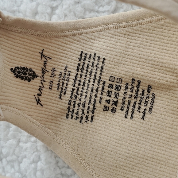 Free People Movement Happiness Runs Crop Brushed Taupe - Picture 6 of 10